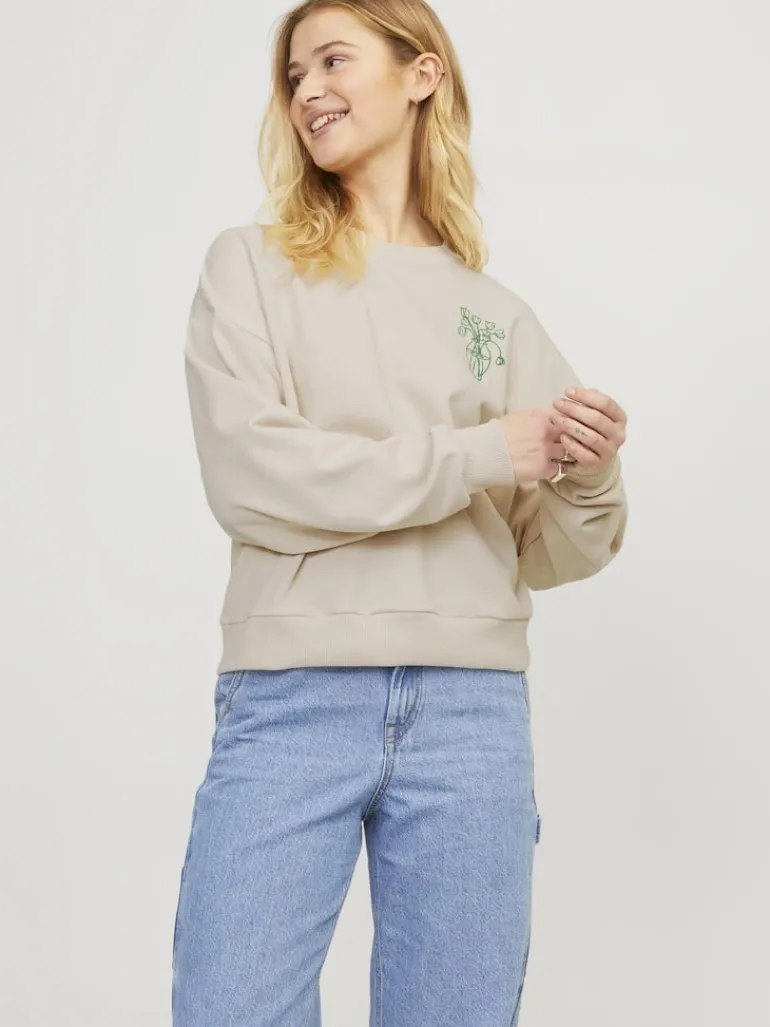 JXENYA RLX SHORT LS CREW SWT moonbeam