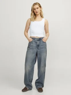 JXFALLON STR SL RIB TOP JRS NOOS bright white
