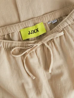 JXFLORA LINEN BLEND MW PANT WVN SN cement