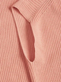 JXFLORENCE TWIST HALF ZIP VEST KNIT SN coral haze