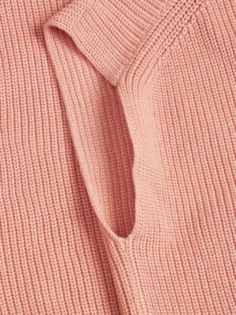 JXFLORENCE TWIST HALF ZIP VEST KNIT SN coral haze