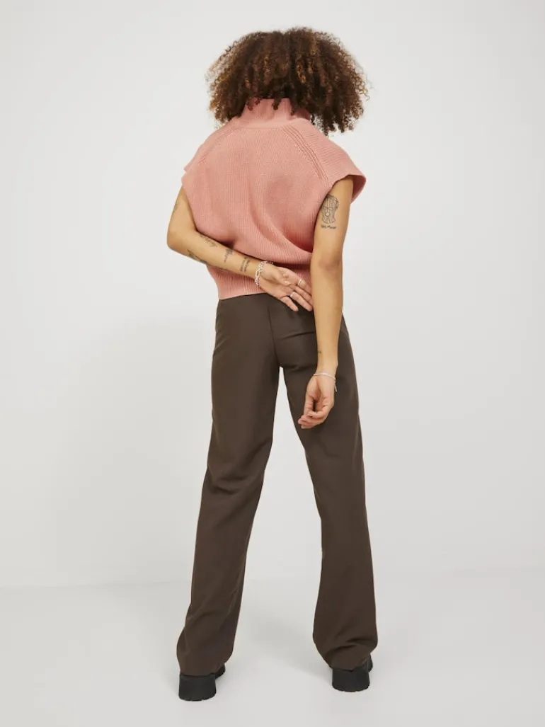 JXFLORENCE TWIST HALF ZIP VEST KNIT SN coral haze