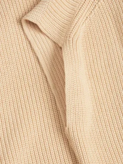 JXFLORENCE TWIST HALF ZIP VEST KNIT SN beige