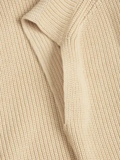 JXFLORENCE TWIST HALF ZIP VEST KNIT SN beige