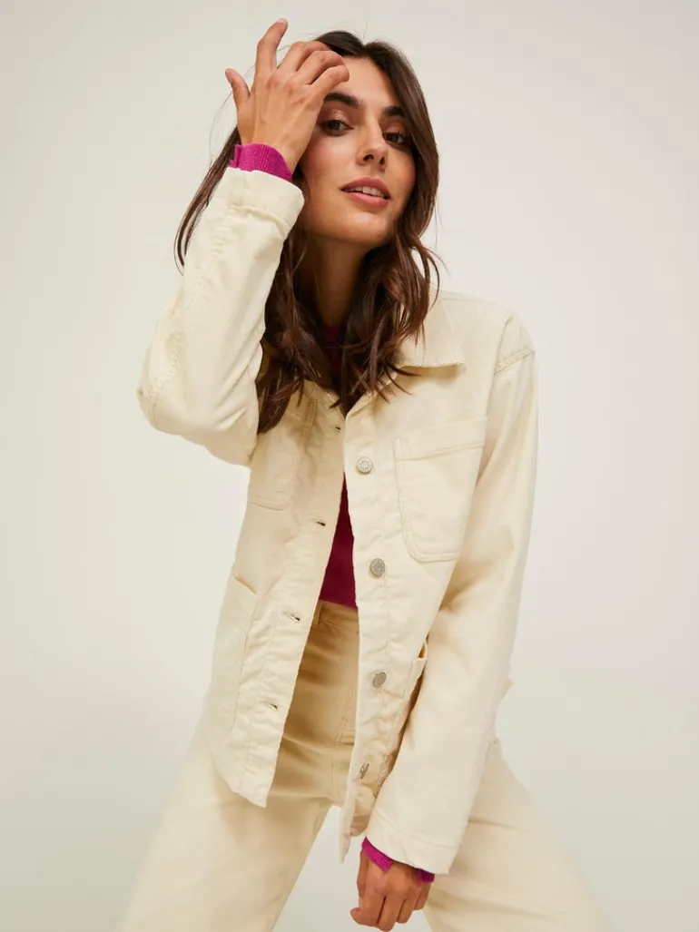 -JXGELLY RLX CORD OVERSHIRT SN bone white