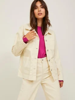 -JXGELLY RLX CORD OVERSHIRT SN bone white