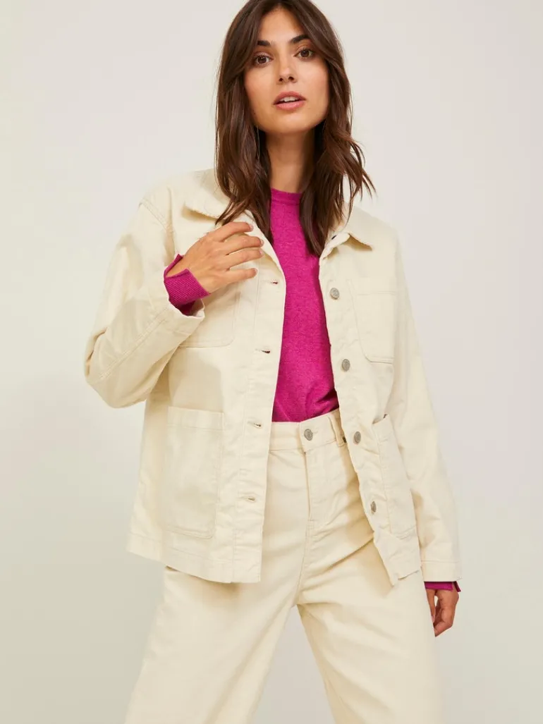 -JXGELLY RLX CORD OVERSHIRT SN bone white