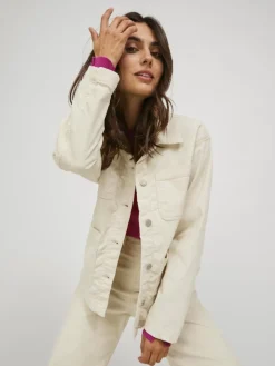 -JXGELLY RLX CORD OVERSHIRT SN bone white