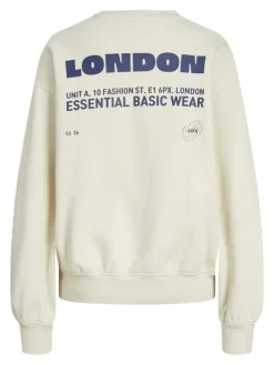 JXJADA SOFT LOOSE LS SWEAT SWT SN bone white