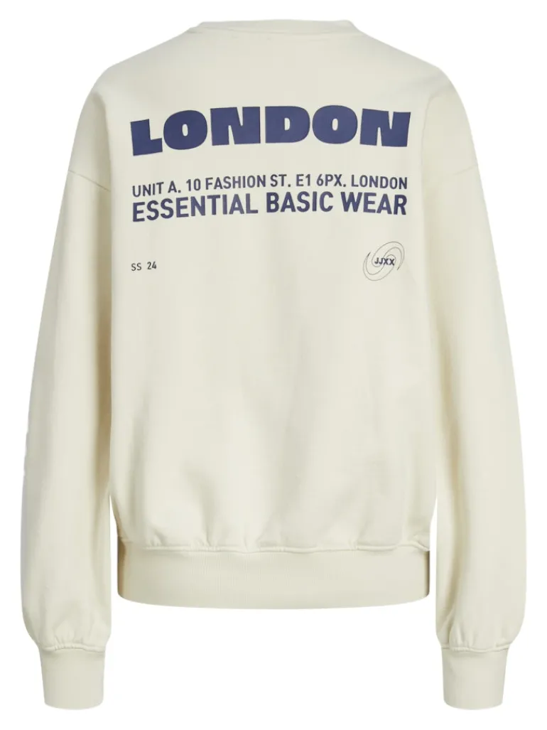 JXJADA SOFT LOOSE LS SWEAT SWT SN bone white