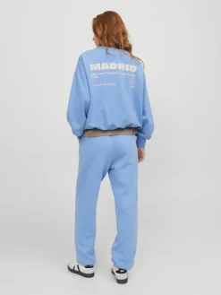 JXJADA SOFT LOOSE LS SWEAT SWT SN silver lake blue