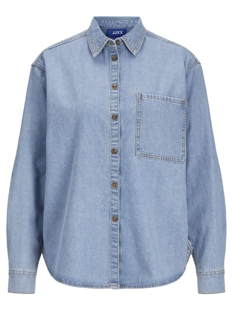 JXJADE COMF LS SHIRT DNM light blue denim