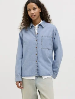 JXJADE COMF LS SHIRT DNM light blue denim