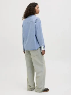 JXJADE COMF LS SHIRT DNM light blue denim