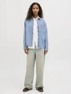 JXJADE COMF LS SHIRT DNM light blue denim