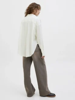JXJAMIE BREEZE SUMMER LS SHIRT WVN SN blanc de blanc
