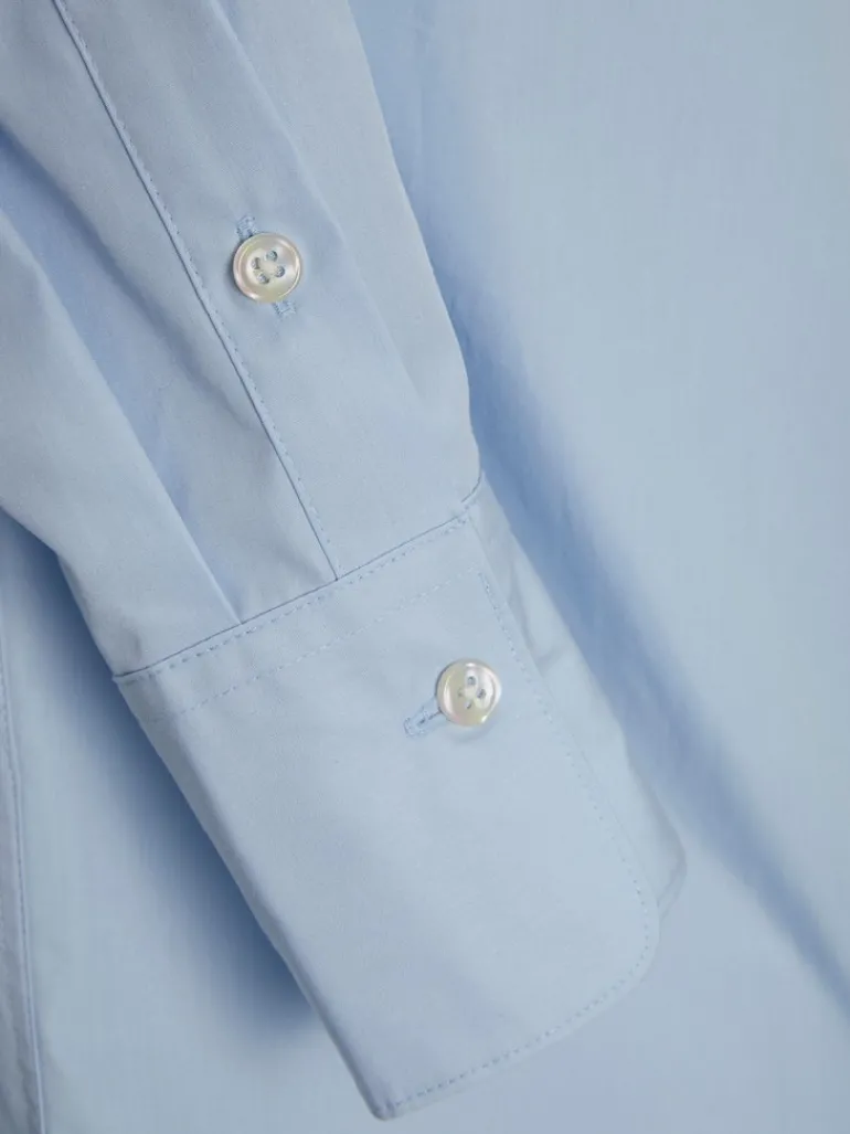 JXJAMIE LS RELAXED POPLIN SHIRT WVN NOOS cashmere blue