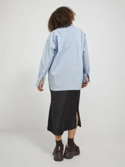 JXJAMIE LS RELAXED POPLIN SHIRT WVN NOOS cashmere blue