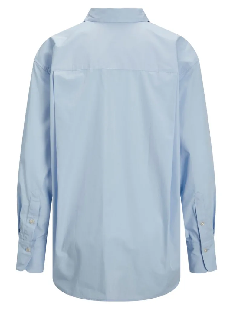 JXJAMIE LS RELAXED POPLIN SHIRT WVN NOOS cashmere blue
