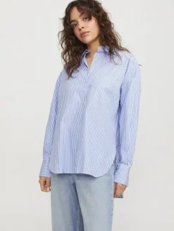 JXJAMIE LS RELAXED POPLIN SHIRT WVN NOOS navy blazer