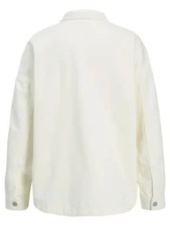 JXJAMILA LS DENIM OVERSHIRT DNM white denim