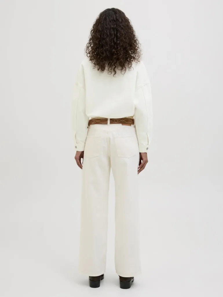 JXJAMILA LS DENIM OVERSHIRT DNM white denim