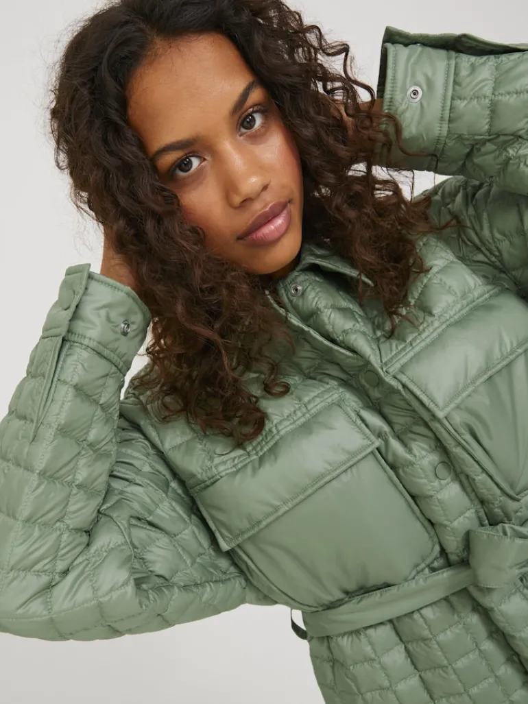 JXLAIN QUILTED COAT OTW loden frost