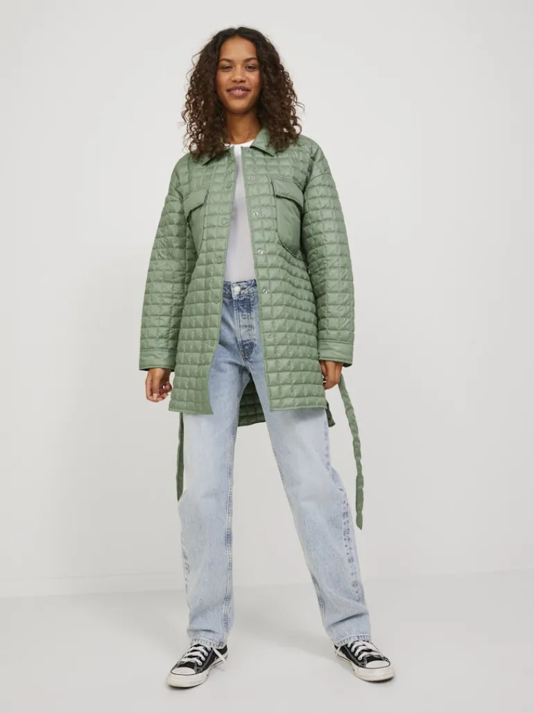 JXLAIN QUILTED COAT OTW loden frost