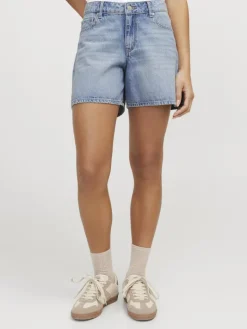 JXLAURA SHORT MW DENIM SHORTS DNM SN light blue denim