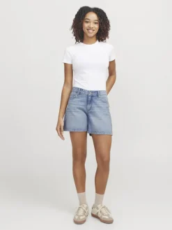 JXLAURA SHORT MW DENIM SHORTS DNM SN light blue denim