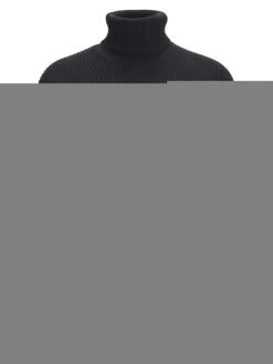 JXLIV TWIST CROP HIGH NECK KNIT black