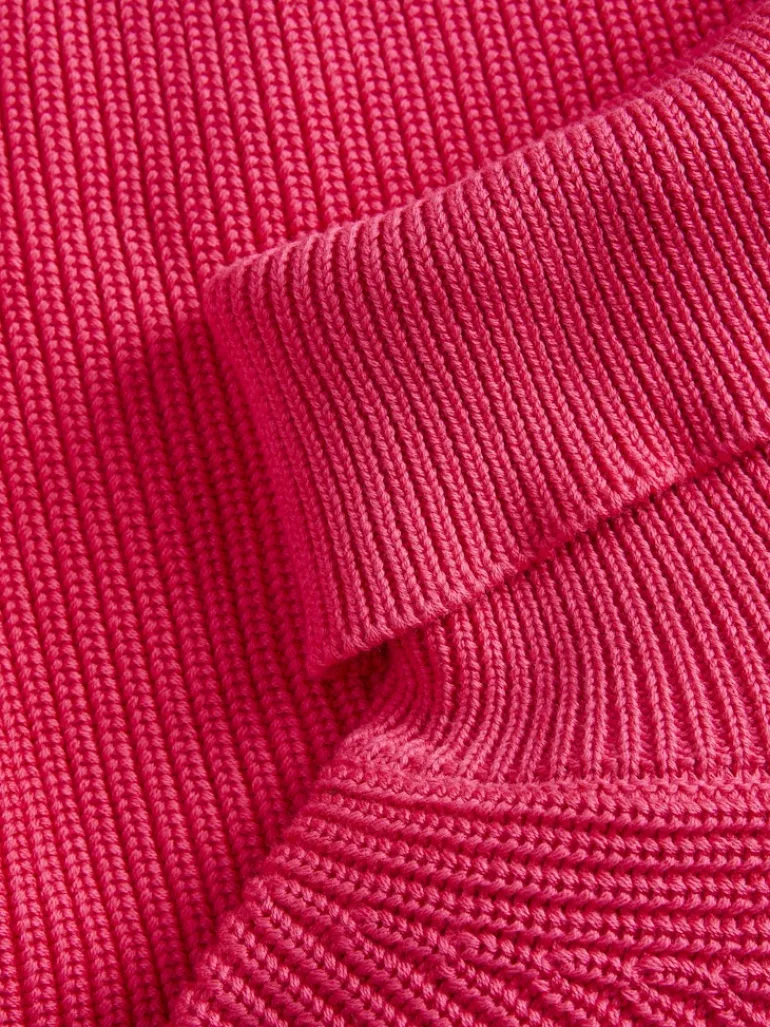 JXLIV TWIST CROP HIGH NECK KNIT raspberry sorbet