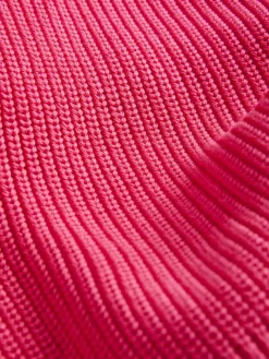 JXLIV TWIST CROP HIGH NECK KNIT raspberry sorbet