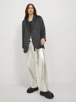 JXMARY SATIN BLAZER black