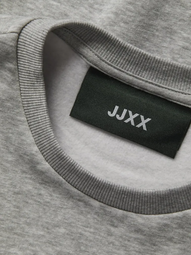 JXMERLE RLX SHORT LS CREW SWT LN light grey melange1