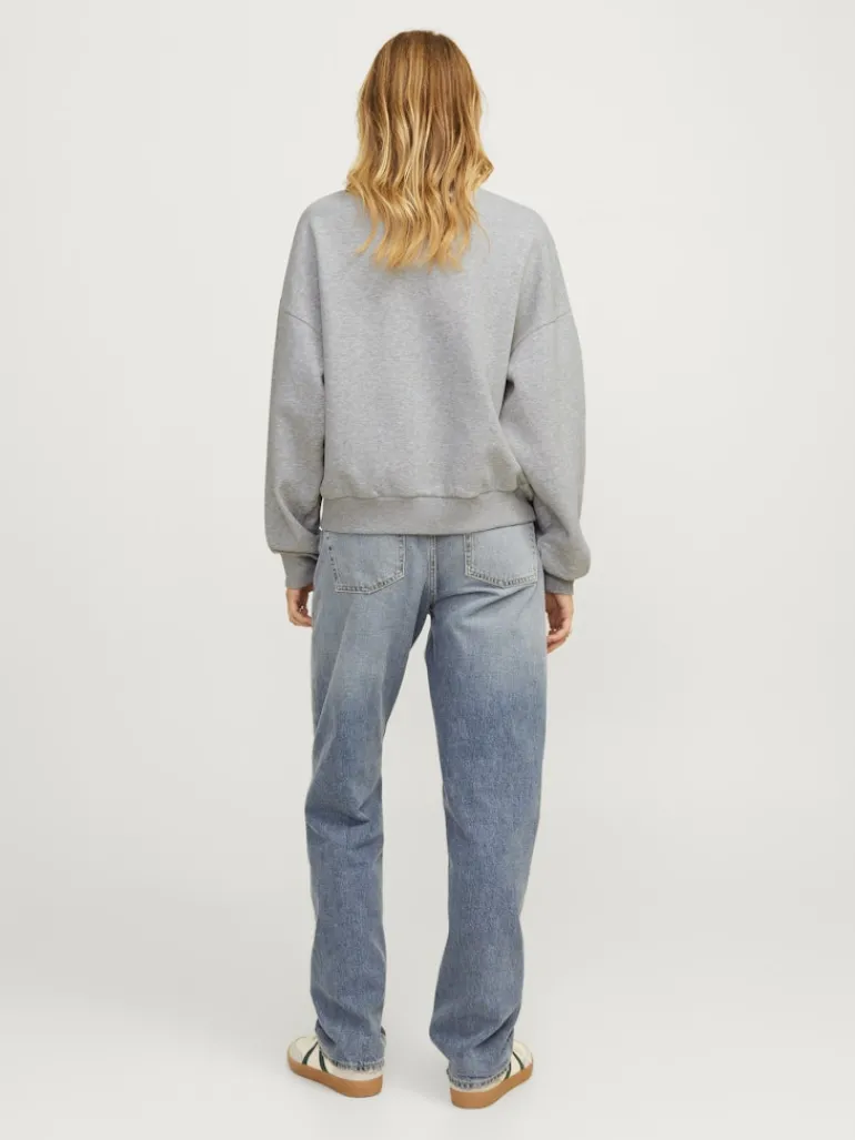 JXMERLE RLX SHORT LS CREW SWT LN light grey melange1