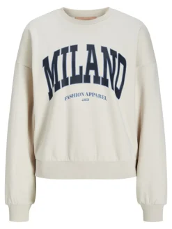 JXMERLE RLX SHORT LS CREW SWT LN moonbeam