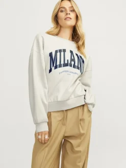 JXMERLE RLX SHORT LS CREW SWT LN moonbeam