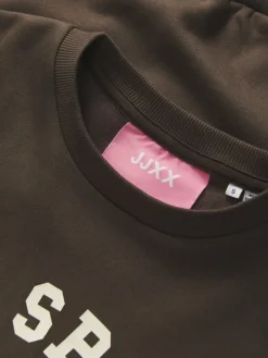 JXMERLE RLX SHORT LS CREW SWT LN bracken