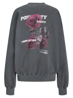 JXSANDRA RLX LS WASH CREW SWT black