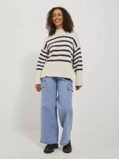 JXSIA HIGH NECK KNIT bone white