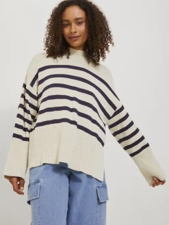 JXSIA HIGH NECK KNIT bone white
