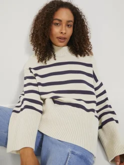 JXSIA HIGH NECK KNIT bone white