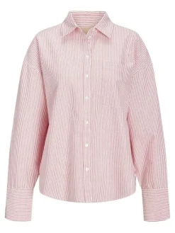 JXSIVA OXFORD LS SHIRT WVN fiery red