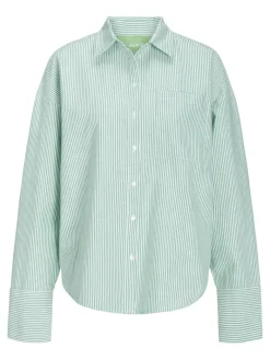 JXSIVA OXFORD LS SHIRT WVN grayed jade