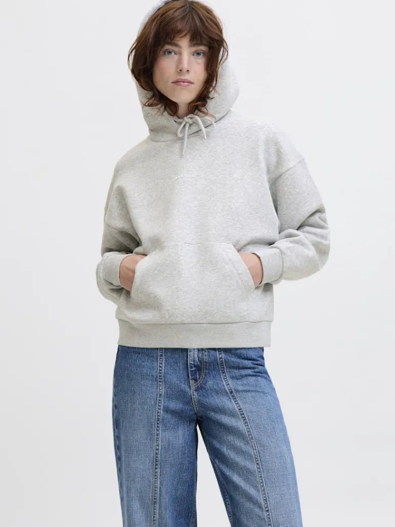 JXSTUDIO VESTERBRO LS RLX HOOD SWT NOOS light grey melange