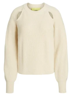 JXTILDE CREW NECK KNIT bone white
