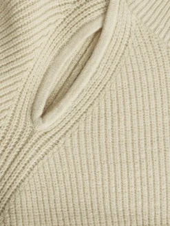 JXTILDE CREW NECK KNIT bone white