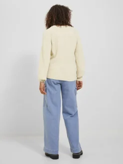 JXTILDE CREW NECK KNIT bone white