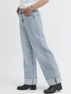 JXTOKYO WIDE FOLD UP HW R6169 DNM LN light blue denim